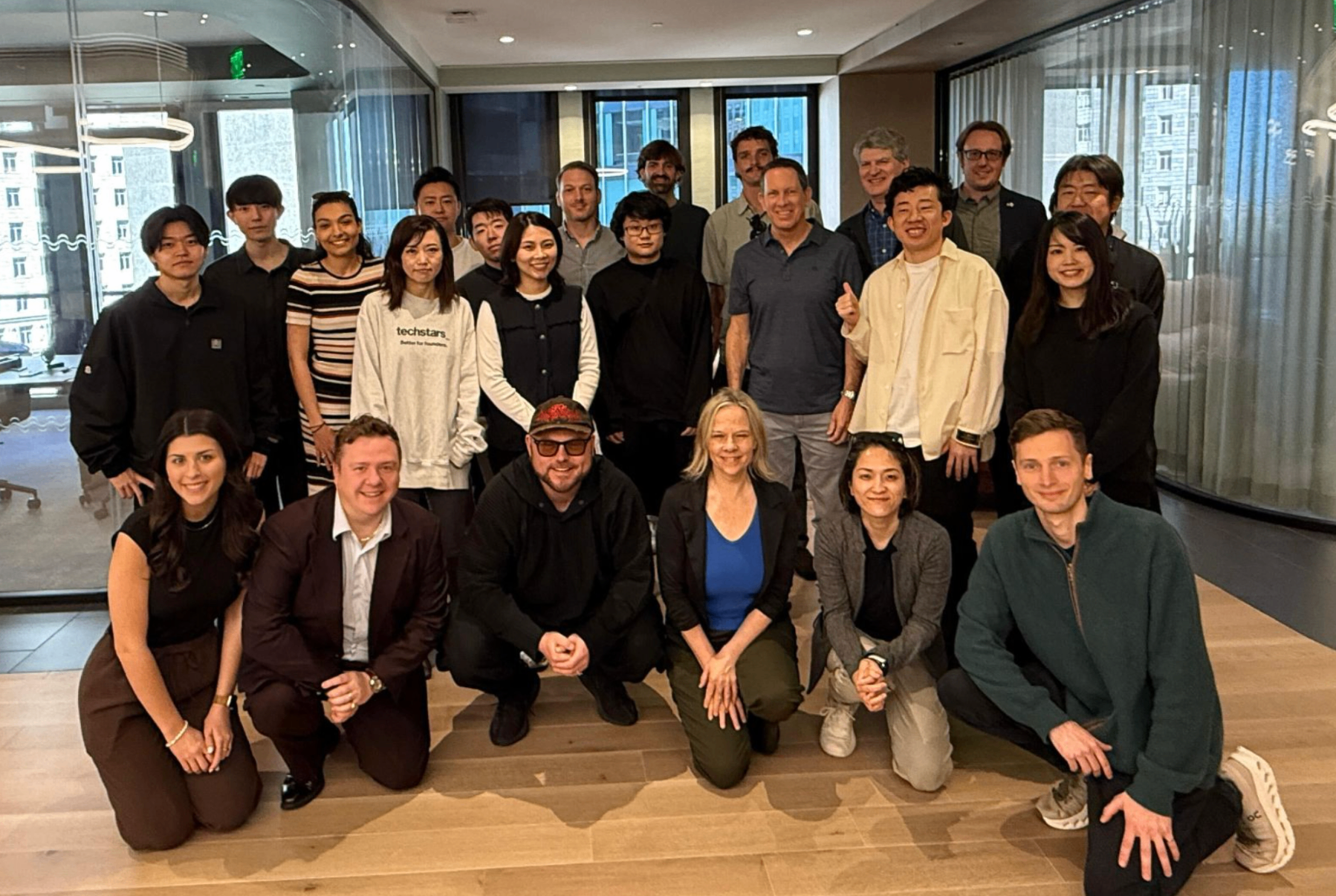 Cohort 1 visiting a U.S. startup office